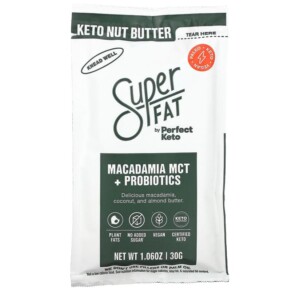 Thực phẩm chức năng SuperFat Keto Nut Butter Macadamia MCT + Probiotics 1.06 oz (30 g) 850000843455