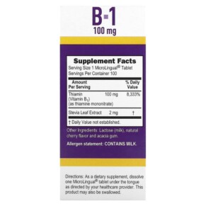 Thành phần vi chất của Superior Source B-1 100 mg 100 Instant Dissolve Tablets 076635905102