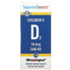 Thực phẩm chức năng Superior Source Children's D3 10 mcg (400 IU) 100 MicroLingual Instant Dissolve Tablets 076635910502