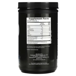 Thành phần vi chất của Superior Source Keto Collagen Powder with MCTs Chocolate 14 oz (397 g) 076635400508