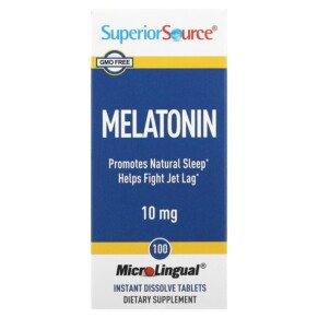 Thực phẩm chức năng Superior Source Melatonin 10 mg 100 MicroLingual Instant Dissolve Tablets 076635902408