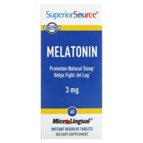 Thực phẩm chức năng Superior Source Melatonin 3 mg 60 MicroLingual Instant Dissolve Tablets 076635900008