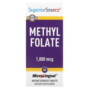 Thực phẩm chức năng Superior Source Methyl Folate 1.000 mcg 60 Instant Dissolve Tablets 076635902507