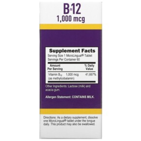Thành phần vi chất của Superior Source Methylcobalamin B-12 1.000 mcg 60 MicroLingual Instant Dissolve Tablets 076635906703