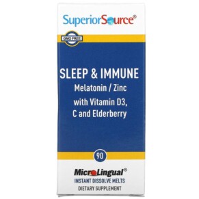 Thực phẩm chức năng Superior Source Sleep & Immune 90 MicroLingual Instant Dissolve Melts 076635921102