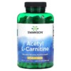 Thực phẩm chức năng Swanson Acetyl L-Carnitine 500 mg 240 Veggie Capsules 087614116501