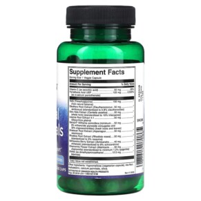 Thành phần vi chất của Swanson Adrenal Essentials 60 Veggie Caps 087614070865