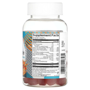 Thành phần vi chất của Swanson Adult Multivitamin Peach Orange & Strawberry 60 Gummies 087614118581