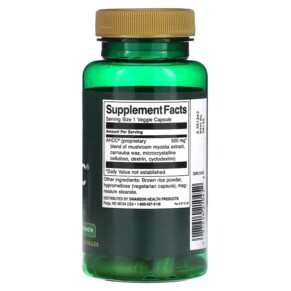 Thành phần vi chất của Swanson AHCC Maximum Strength 500 mg 60 Veggie Capsules 087614210452