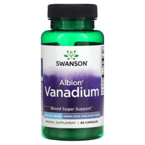 Thực phẩm chức năng Swanson Albion Vanadium 5 mg 60 Capsules 087614021010