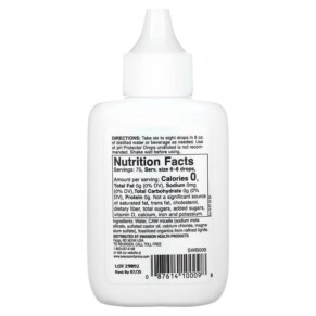 Thành phần vi chất của Swanson Alkaline Booster pH Protector Drops 1.25 fl oz (37.5 ml) 087614100098