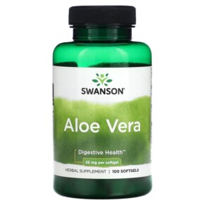 Thực phẩm chức năng Swanson Aloe Vera 25 mg 100 Softgels 087614141619