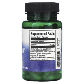 Thành phần vi chất của Swanson Apigenin 50 mg 90 Capsules 087614023755