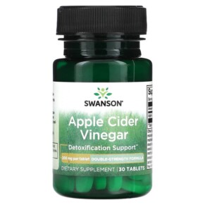 Thực phẩm chức năng Swanson Apple Cider Vinegar 200 mg 30 Tablets 087614040813