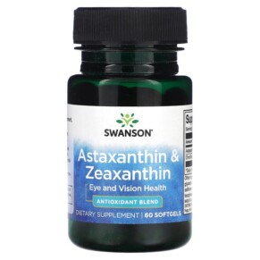 Thực phẩm chức năng Swanson Astaxanthin & Zeaxanthin 60 Softgels 087614029252