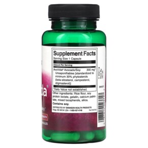 Thành phần vi chất của Swanson AvoVida Maximum Strength 300 mg 60 Capsules 087614023717