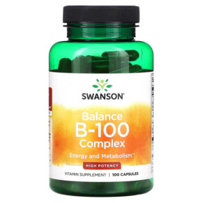 Thực phẩm chức năng Swanson Balance B-100 Complex High Potency 100 Capsules 087614010557