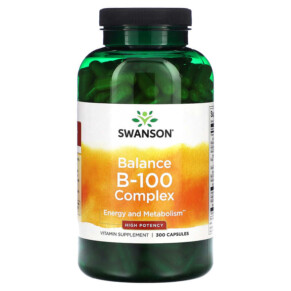 Thực phẩm chức năng Swanson Balance B-100 Complex High Potency 300 Capsules 087614010564