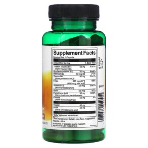 Thành phần vi chất của Swanson Balance B-50 Complex 100 Capsules 087614010571