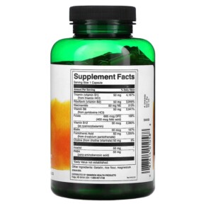 Thành phần vi chất của Swanson Balance B-50 Complex 250 Capsules 087614010588