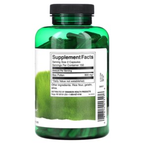 Thành phần vi chất của Swanson Bee Pollen 400 mg 300 Capsules 087614013176