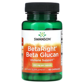 Thực phẩm chức năng Swanson BetaRight Beta Glucan 250 mg 60 Capsules 087614021874