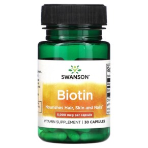 Thực phẩm chức năng Swanson Biotin 5.000 mcg 30 Capsules 087614112398