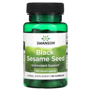 Thực phẩm chức năng Swanson Black Sesame Seed 500 mg 60 Capsules 087614115986