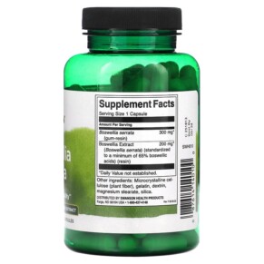 Swanson Boswellia Serrata 120 Capsules 3 Thành phần vi chất của Swanson Boswellia Serrata 120 Capsules 087614140100