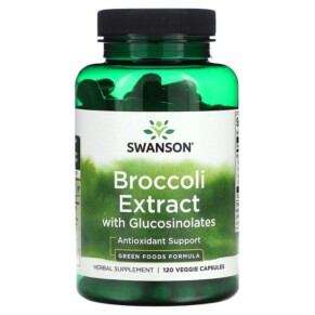 Thực phẩm chức năng Swanson Broccoli Extract with Glucosinolates 120 Veggie Capsules 087614060354