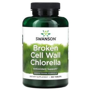Thực phẩm chức năng Swanson Broken Cell Wall Chlorella 360 Tablets 087614060064