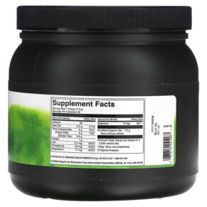 Thành phần vi chất của Swanson Certified Organic Oat Bran Fiber Powder 8 oz (227 g) 087614241067