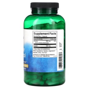 Thành phần vi chất của Swanson Choline & Inositol 250 mg 250 Capsules 087614010397