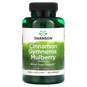 Thực phẩm chức năng Swanson Cinnamon Gymnema Mulberry Complex 120 Capsules 087614117423