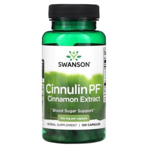 Thực phẩm chức năng Swanson Cinnulin PF Cinnamon Extract 150 mg 120 Capsules 087614022345