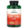 Thực phẩm chức năng Swanson Cod Liver Oil Double Strength 700 mg 250 Softgels 087614117638