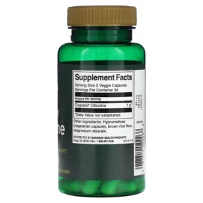 Thành phần vi chất của Swanson Cognizin Citicoline 500 mg 60 Veggie Capsules 087614022468