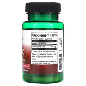 Thành phần vi chất của Swanson CoQ10 Maximum Strength 200 mg 30 Capsules 087614020341