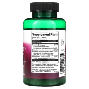 Thành phần vi chất của Swanson Curcumin C3 Complex 120 Capsules 087614022055