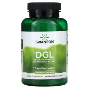 Thực phẩm chức năng Swanson DGL 385 mg 180 Chewable Tablets 087614141541