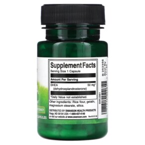 Thành phần vi chất của Swanson DHEA 50 mg 120 Capsules 087614022611