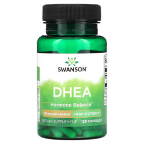 Thực phẩm chức năng Swanson DHEA High Potency 25 mg 120 Capsules 087614015262