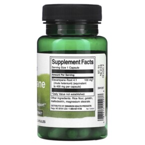 Thành phần vi chất của Swanson Elecampane Root 100 mg 60 Capsules 087614112978