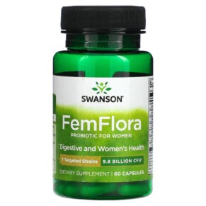 Thực phẩm chức năng Swanson FemFlora Probiotic For Women 9.8 Billion CFU 60 Capsules 087614025346