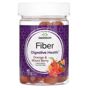 Thực phẩm chức năng Swanson Fiber Orange & Mixed Berry 60 Gummies 087614118697