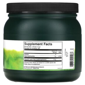 Thành phần vi chất của Swanson FiberAid Larch Tree Arabinogalactan (AG) 8.8 oz (250 g) 087614025087