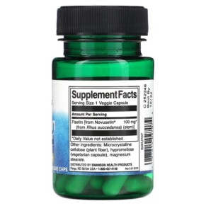 Thành phần vi chất của Swanson Fisetin Novusetin 100 mg 30 Veggie Caps 087614027074