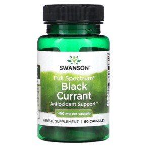 Thực phẩm chức năng Swanson Full Spectrum Black Currant 400 mg 60 Capsules 087614112725