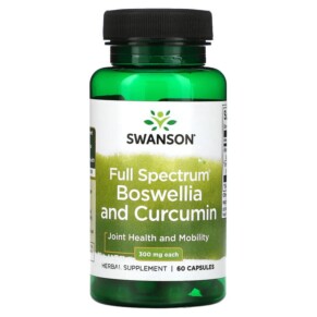 Thực phẩm chức năng Swanson Full Spectrum Boswellia and Curcumin 300 mg 60 Capsules 087614113203