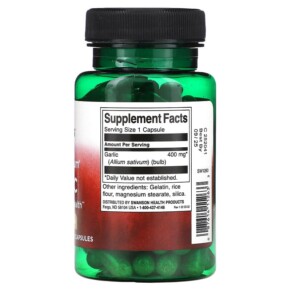 Thành phần vi chất của Swanson Full Spectrum Garlic 400 mg 60 Capsules 087614112633